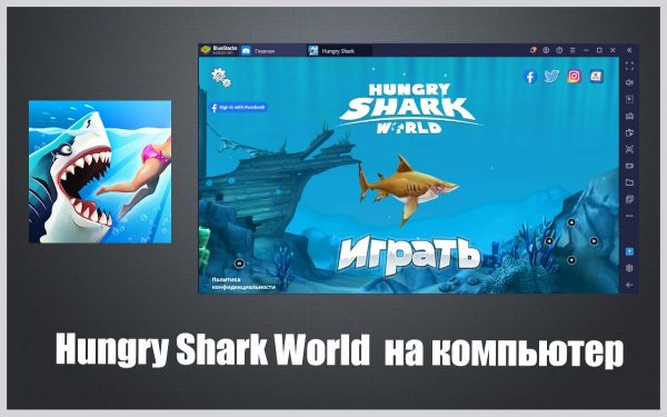 Обзор игры Hungry Shark World на ПК